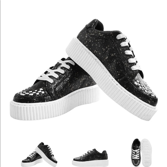 BNIB TUK Blk/Chrome Paint Splash Casbah Creeper - Picture 2 of 6